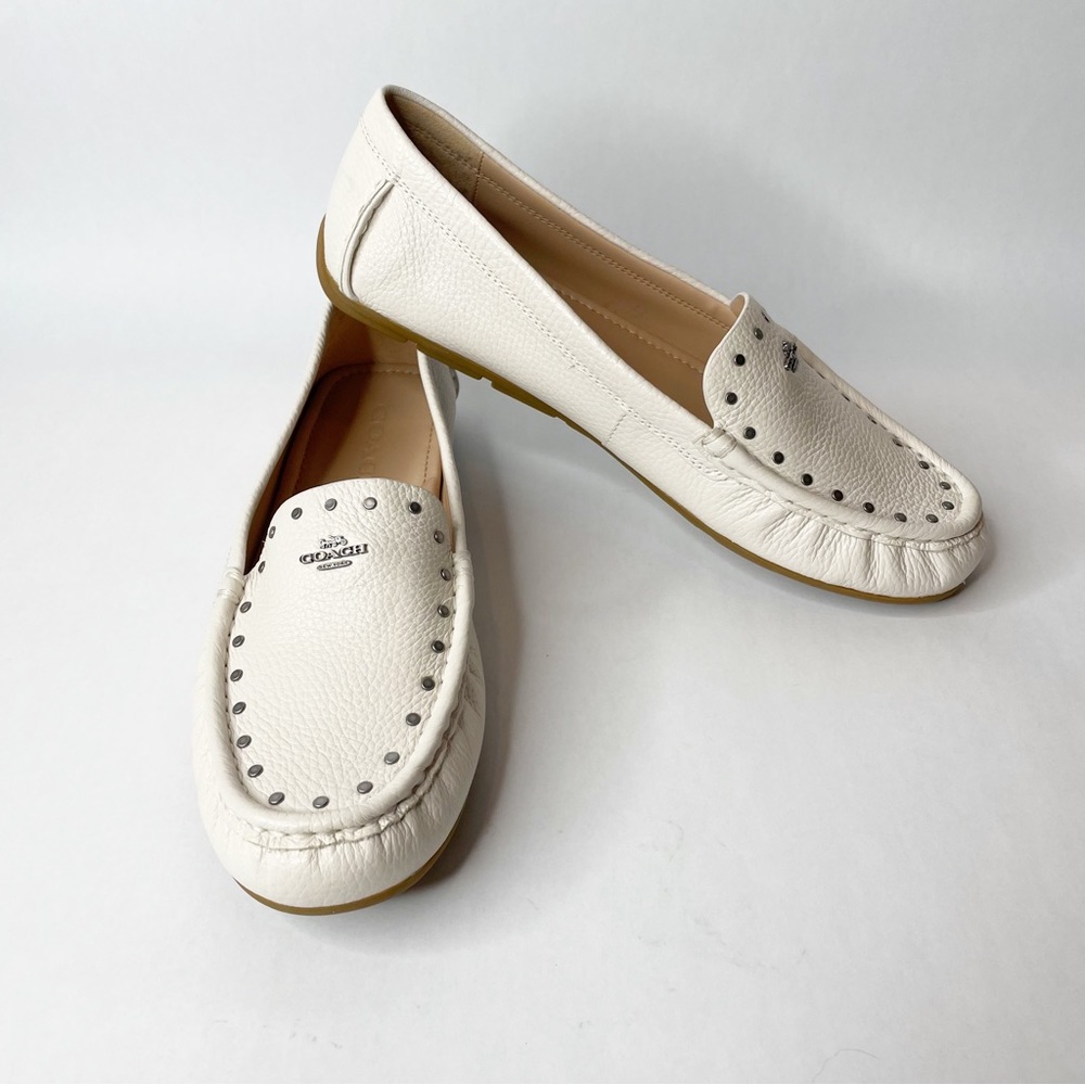 Coach Mckenna Driver Chalk White Driving Loafer Flat … Gem